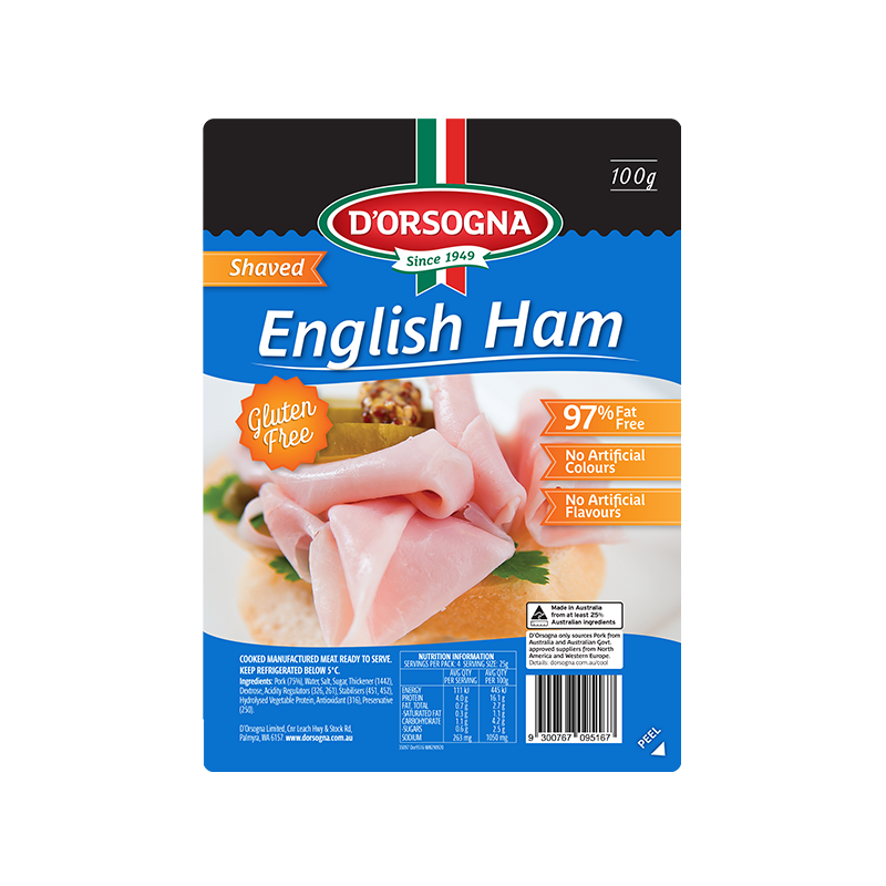 Family Classic English Ham shaved 100g – D’Orsogna