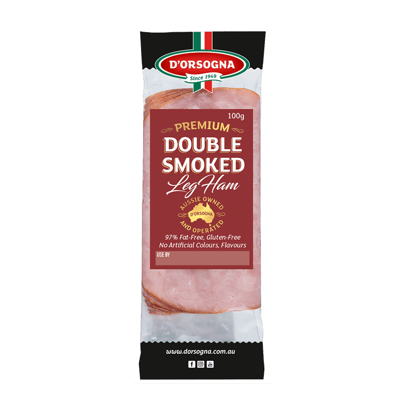 Premium Double Smoked Leg Ham 100g – D’Orsogna