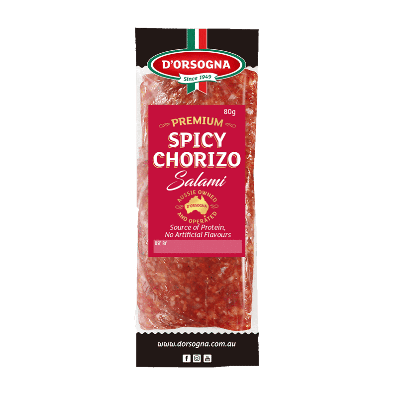 Premium Spicy Chorizo Salami 80g – D’Orsogna