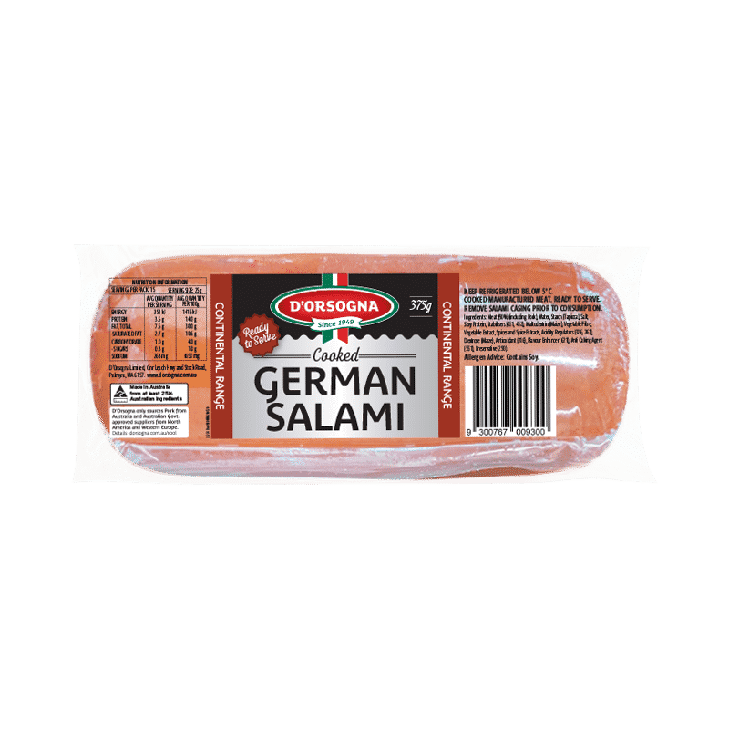 Cooked German Salami 375g – D'Orsogna