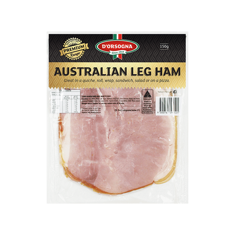 Premium Australian Leg Ham 150g – D'Orsogna