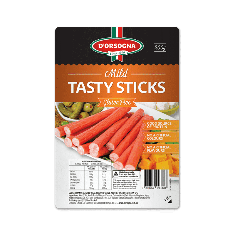 Tasty Sticks Mild 200g