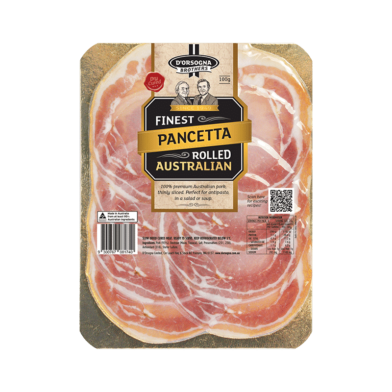 D’Orsogna Brothers Pancetta Rolled 100g