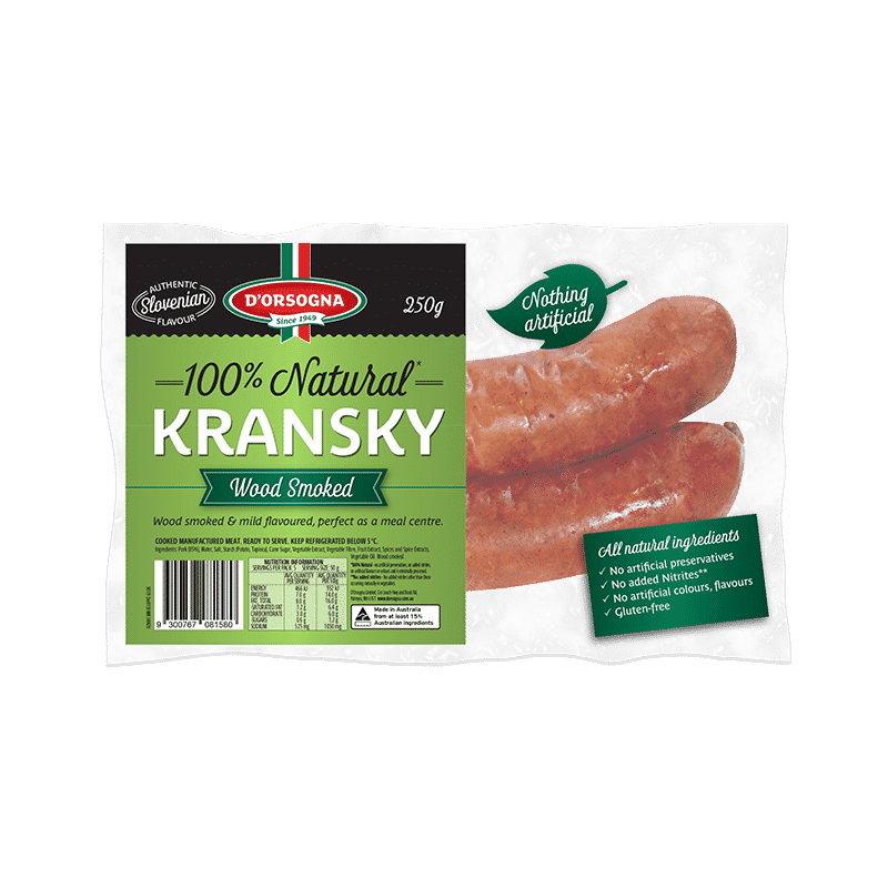 100% Natural Kransky 250g