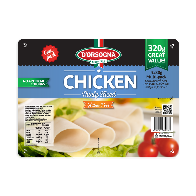 Chicken Quad pack 320g – D’Orsogna