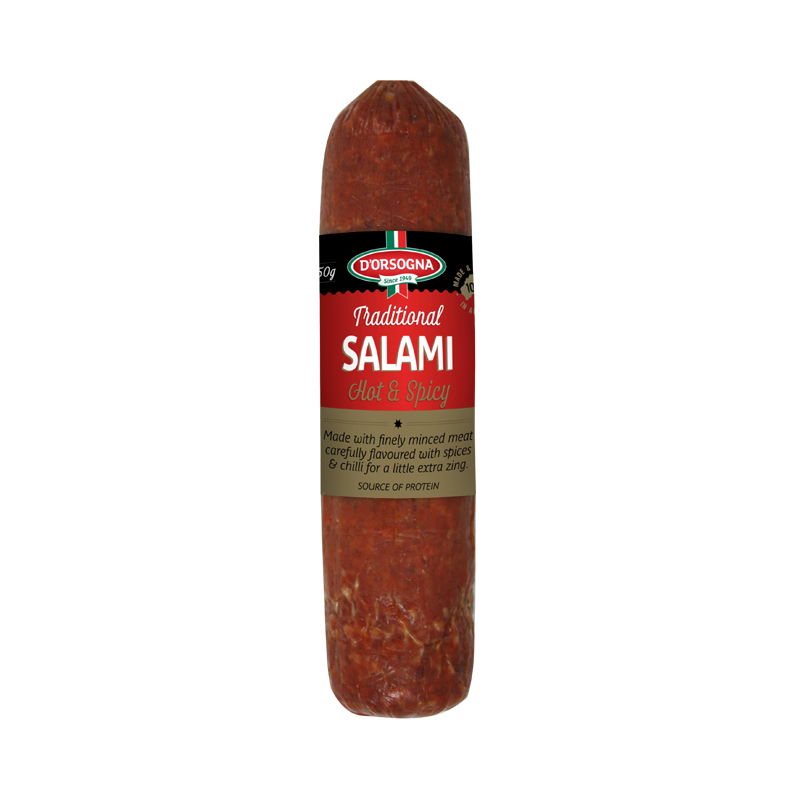 Traditional Salami Hot & Spicy 250g