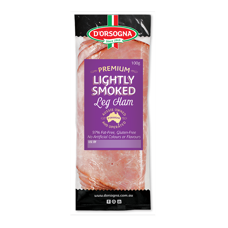 Lightly Smoked Leg Ham 100g