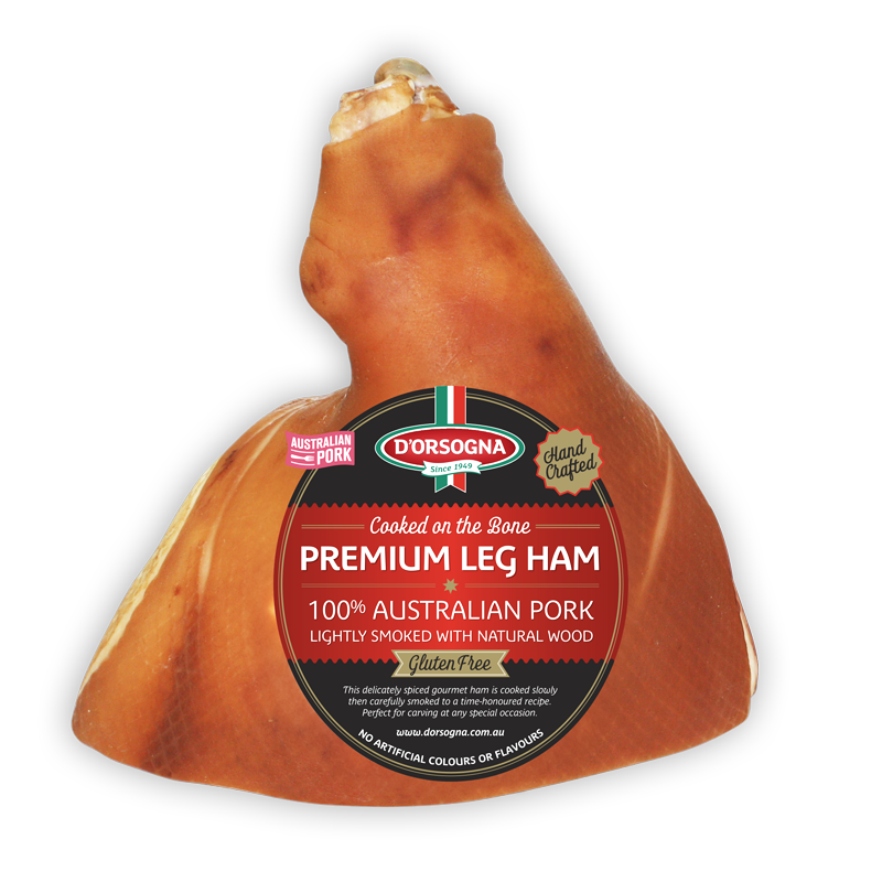 Cooked on the Bone Premium Leg Ham Half