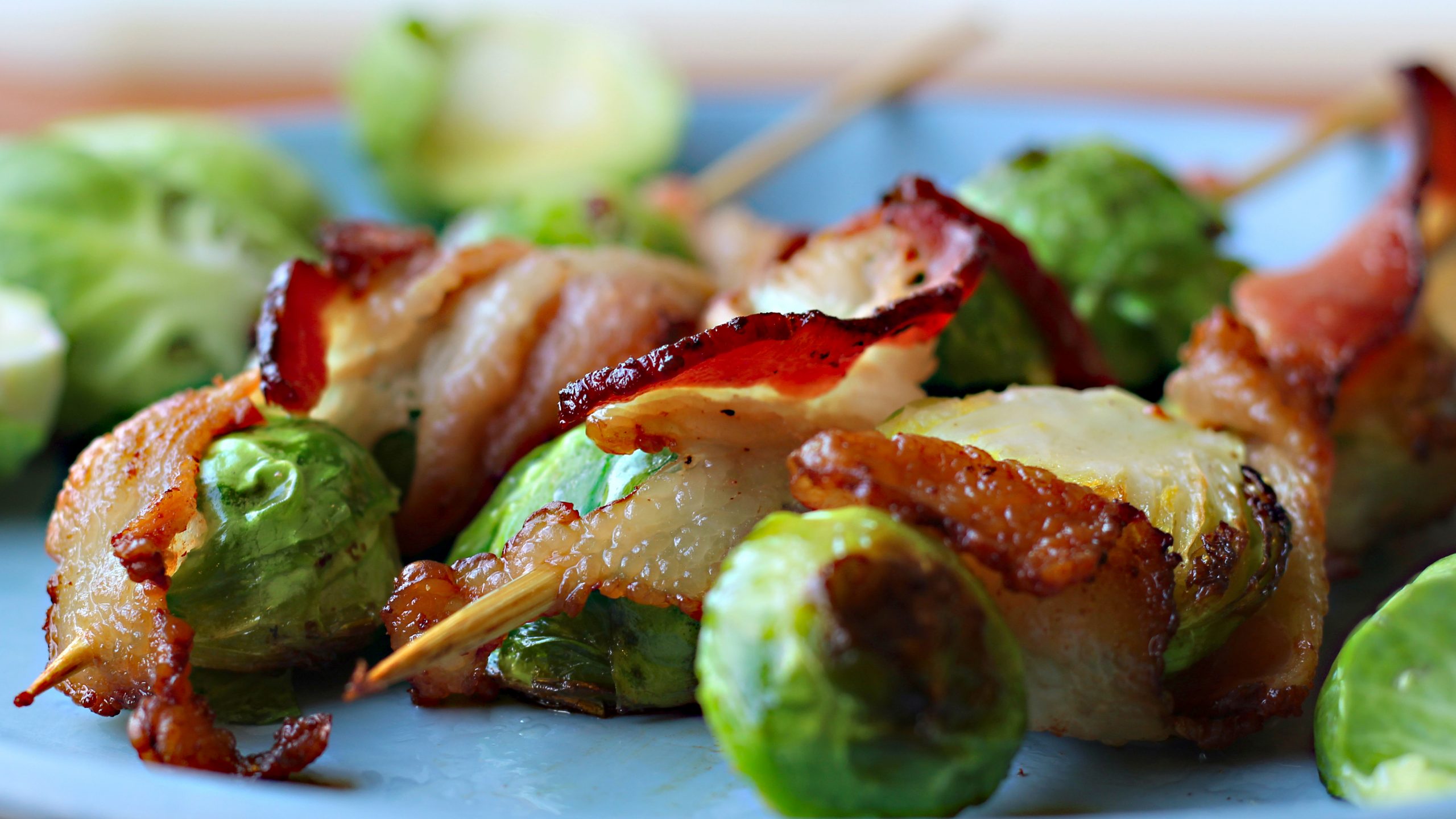 BBQ Bacon & Brussels Sprouts Skewers