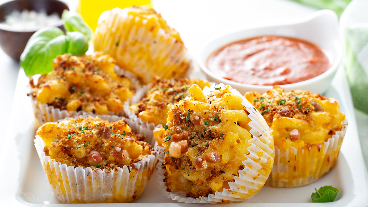 Image of Bacon Mac and Cheese Muffins