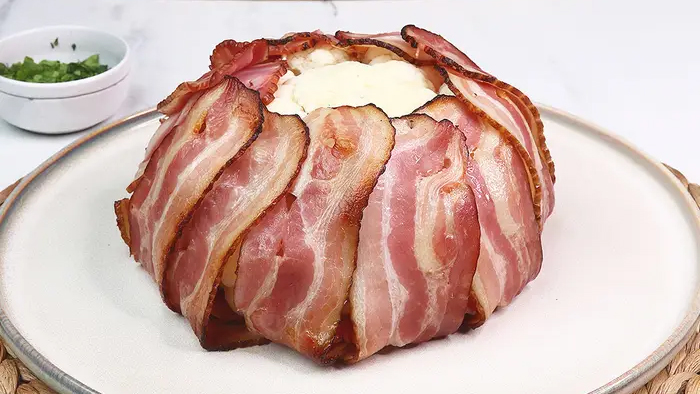 Image of Bacon-Wrapped Cauliflower