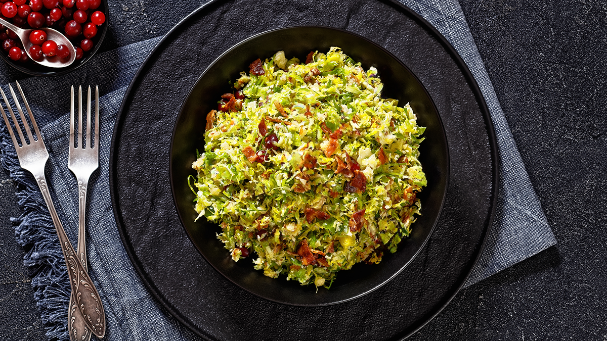 Brussels Sprouts Salad with Crispy Bacon Recipe