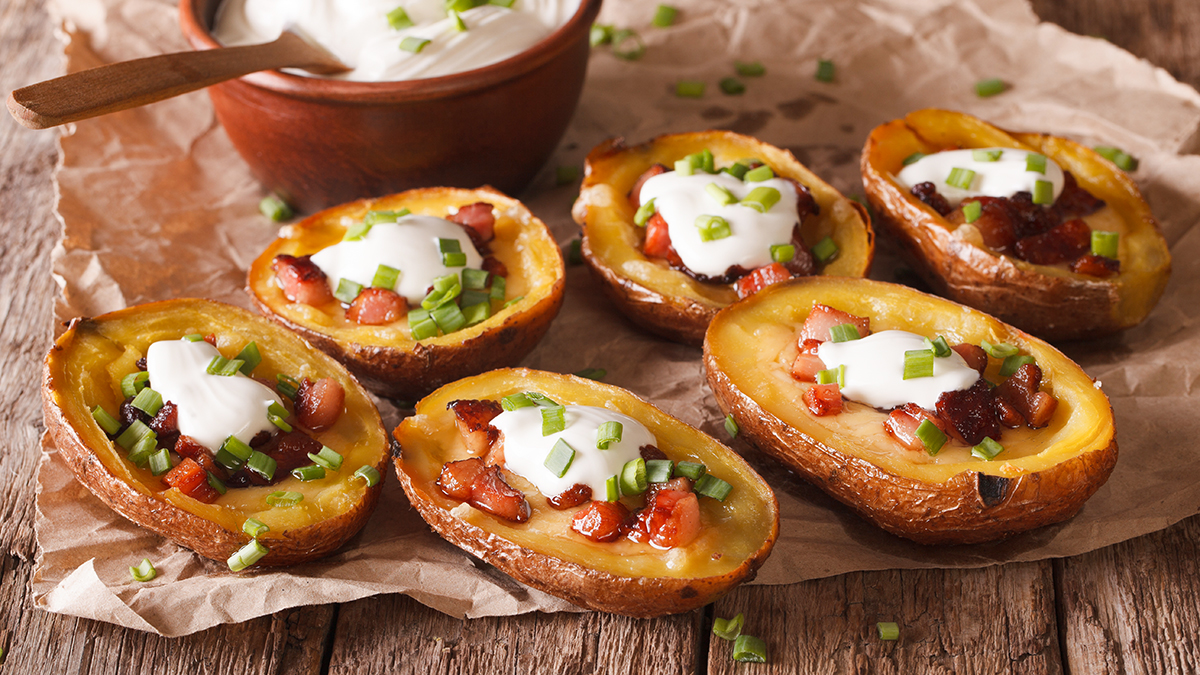 Image of Cheese and Bacon Potato Skins