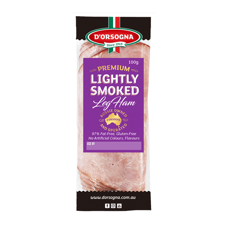 Premium Lightly Smoked Leg Ham 100g