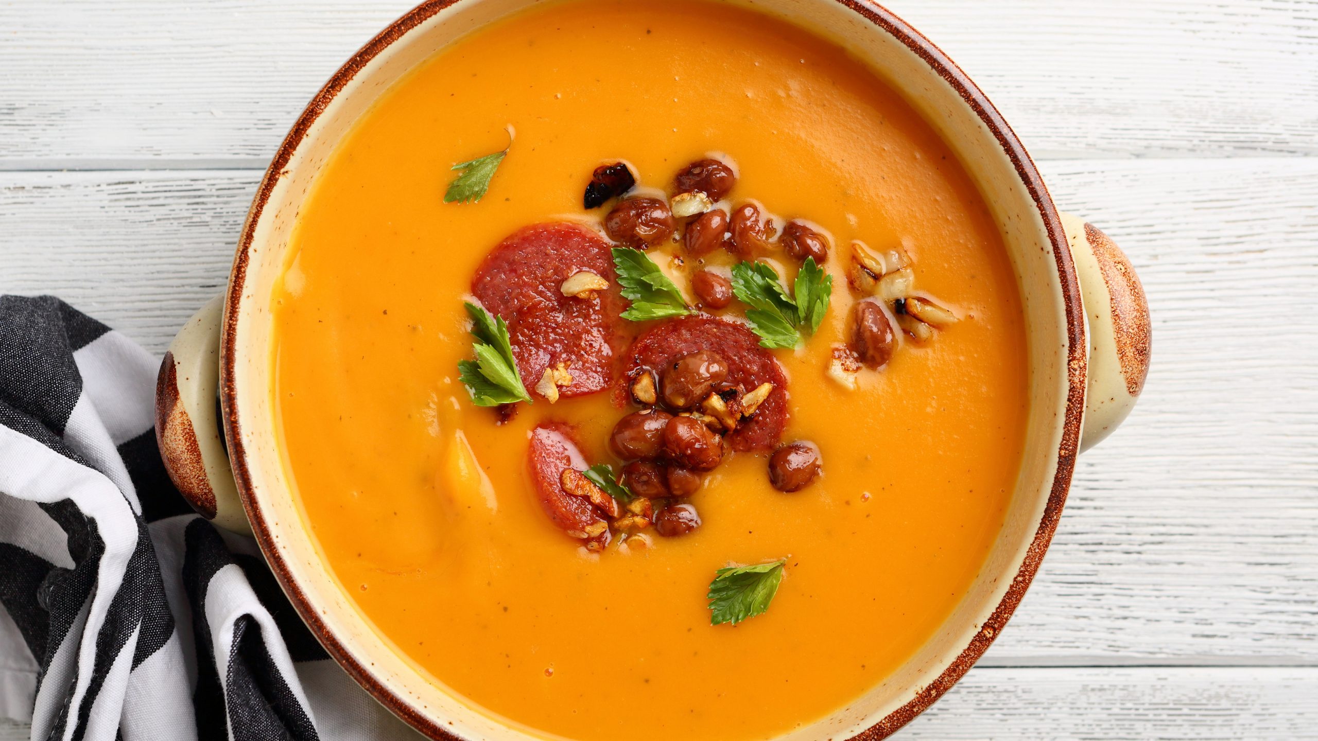 D'Orsogna Pumpkin Soup with Chorizo Recipe
