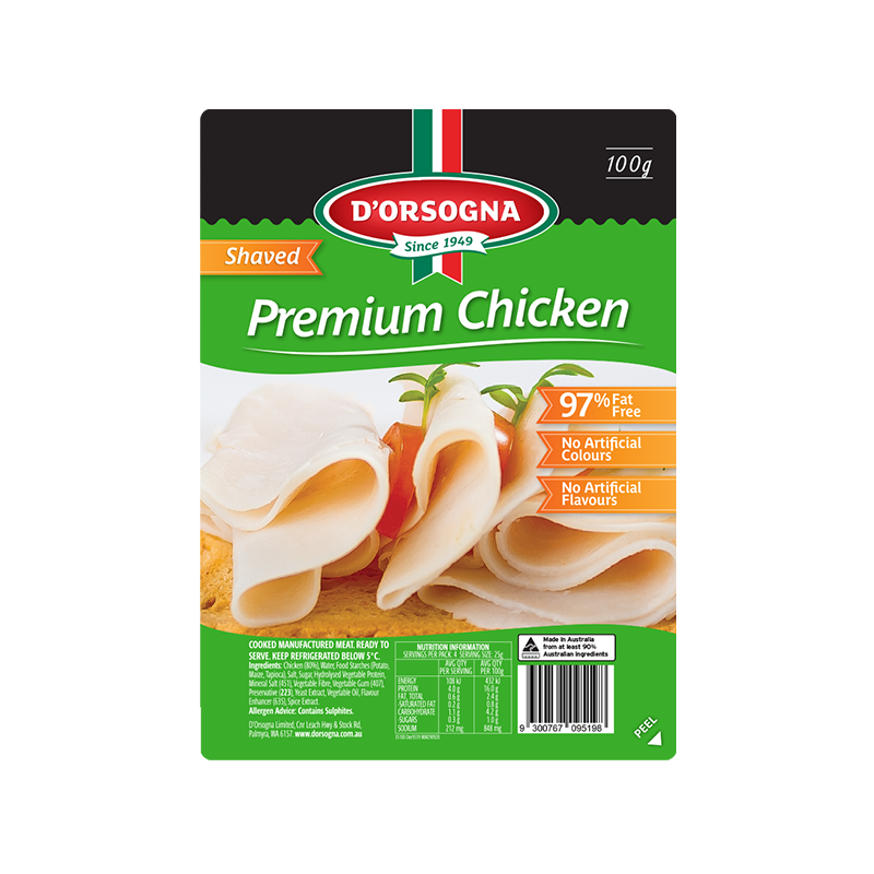 Family Classic Premium Chicken shaved 100g – D'Orsogna