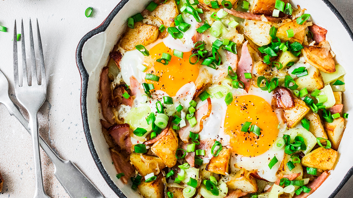 Ham, Egg & Potato Breakfast Hash