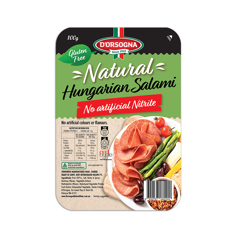 Natural Range Hungarian Salami 100g