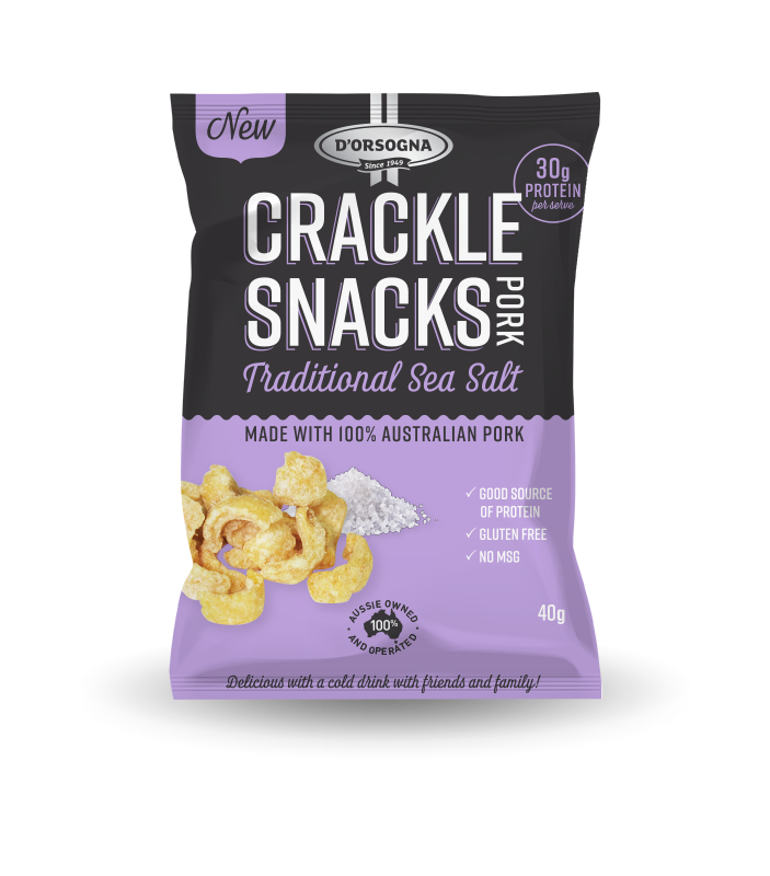 Pork Crackle Snacks – Traditional Sea Salt