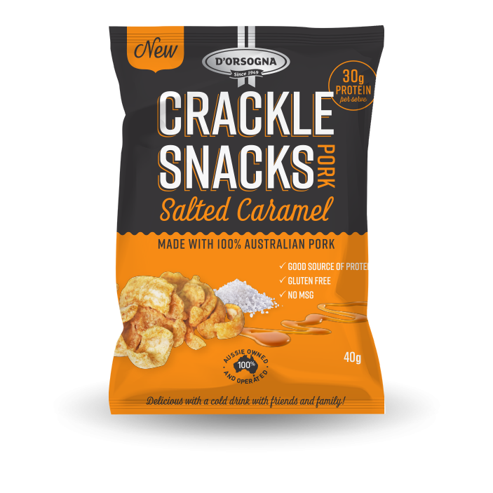 Pork Crackle Snacks - Salted Caramel