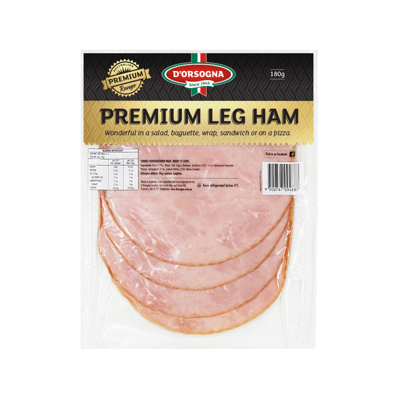 Premium leg ham 180g