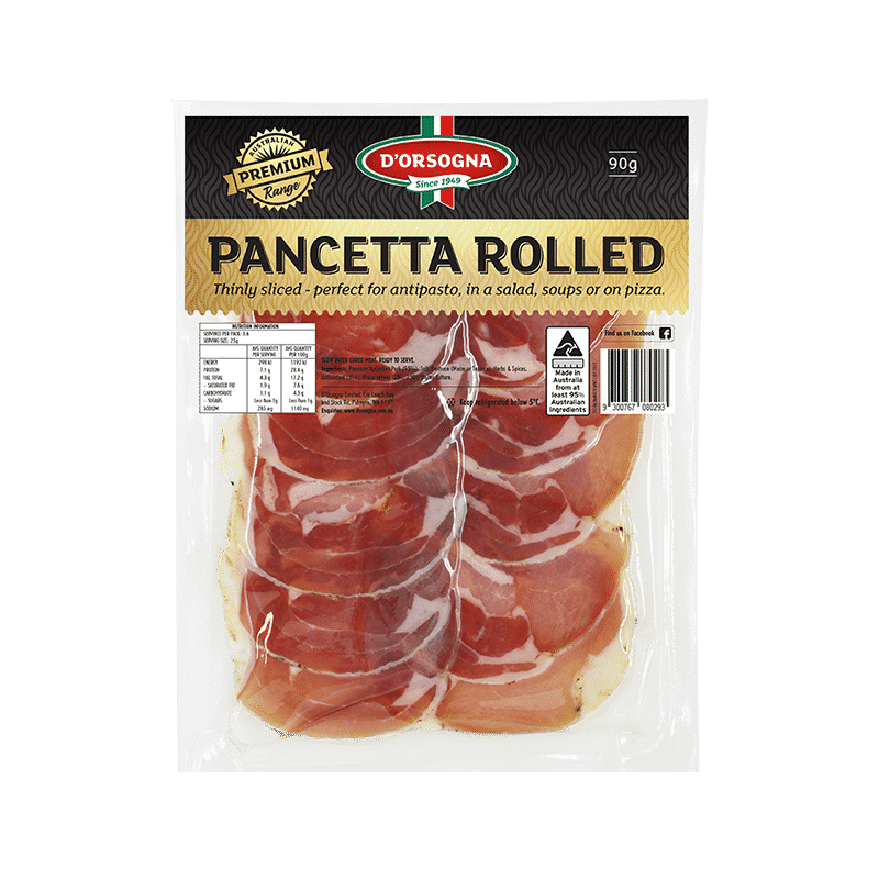 Premium Pancetta Rolled 90g
