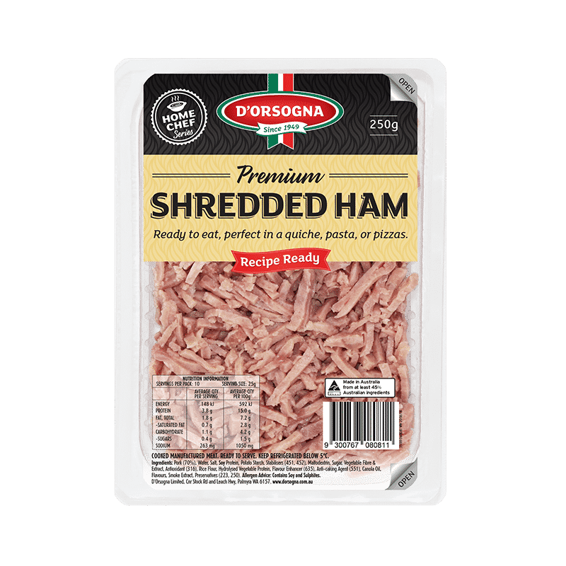 Premium Shredded Ham 250g