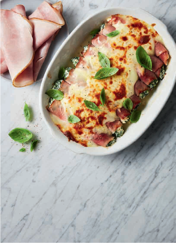 Spinach & Ricotta Ham Cannelloni
