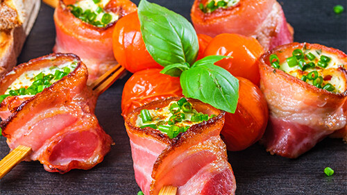 Bacon Wrapped Skewers